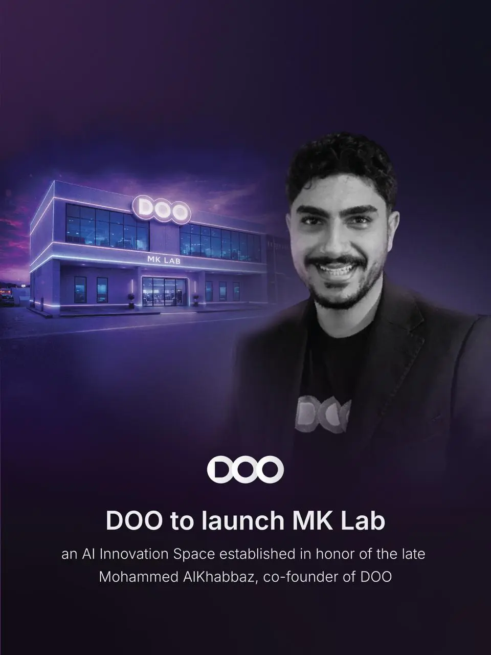 DOO MK Lab – AI Innovation Space in honor of Mohammed Alkhabbaz